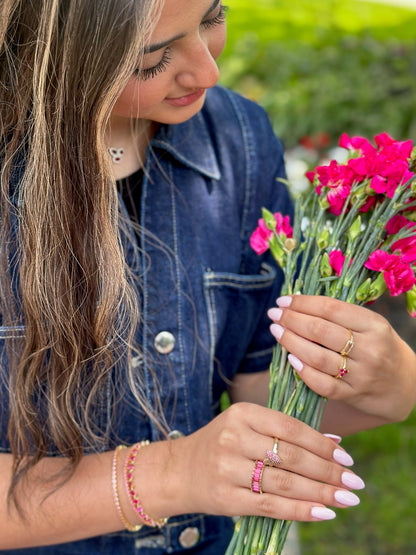 Ombré Heart Tennis Bracelet